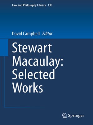 cover image of Stewart Macaulay